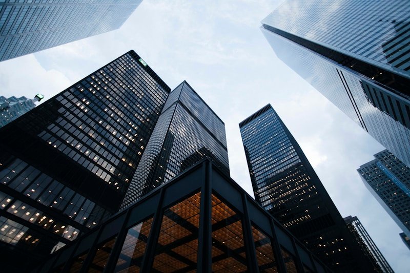 Modern corporate website displayed on desktop and mobile devices